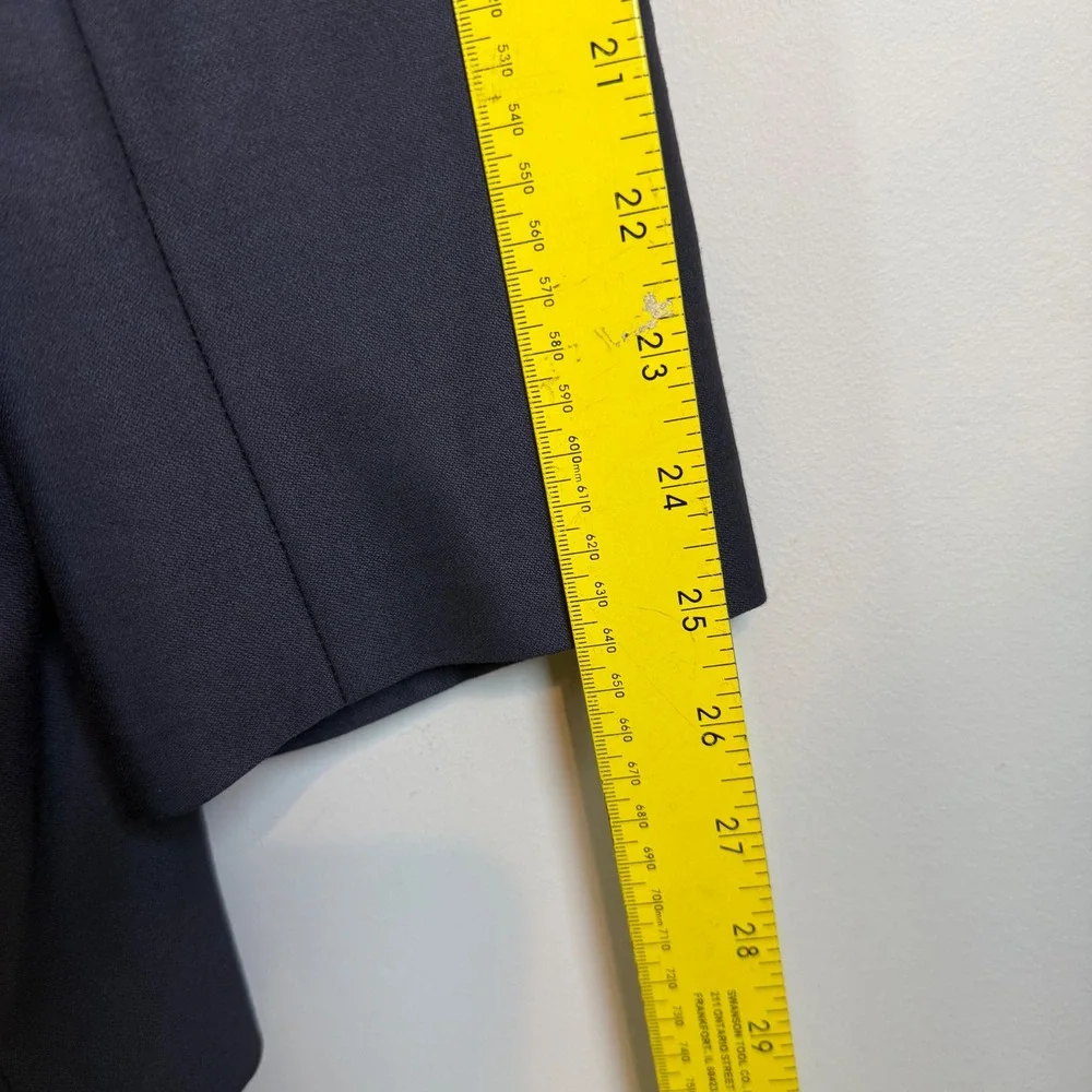 H. Freeman Blazer Men 45 Navy Blue Double Breasted Gold Button Wool USA Heritage